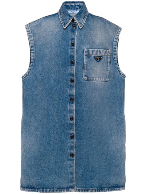 chemise jean prada